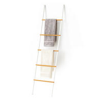 HANDTUCHLEITER - Multicolor, Holz/Metall (45/164/2cm) - Relaxdays