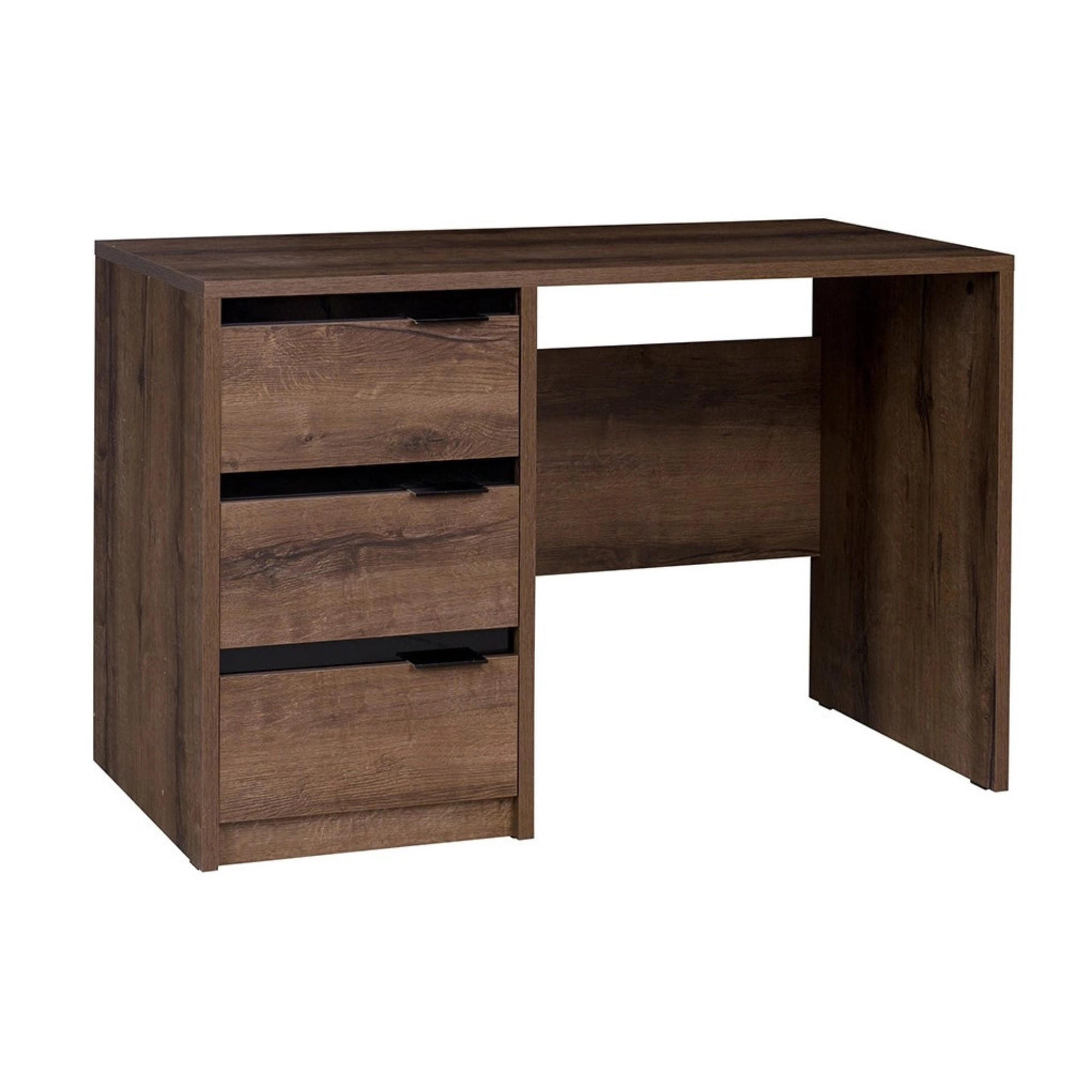 SCHREIBTISCH Martin 120 x 60 - Schwarz Hochglanz/Schwarz, Holzwerkstoff/Metall (60/120/77cm) - Ravio