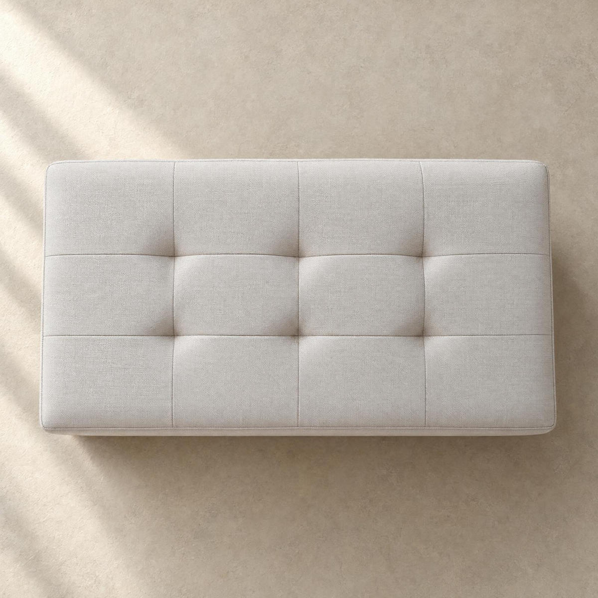 HOCKER mit Stauraum 76/38/38 cm - Beige, Textil (38/38/76cm) - SCENA LIVING