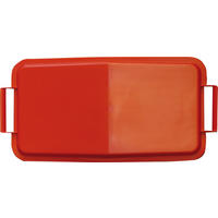DECKEL Mehrzweck-Behälter eckig 60 L rot passend für Abfall- und Wertstoffsammler · Höhe 35 mm - Rot, Kunststoff (268/50/556cm) - GRAF