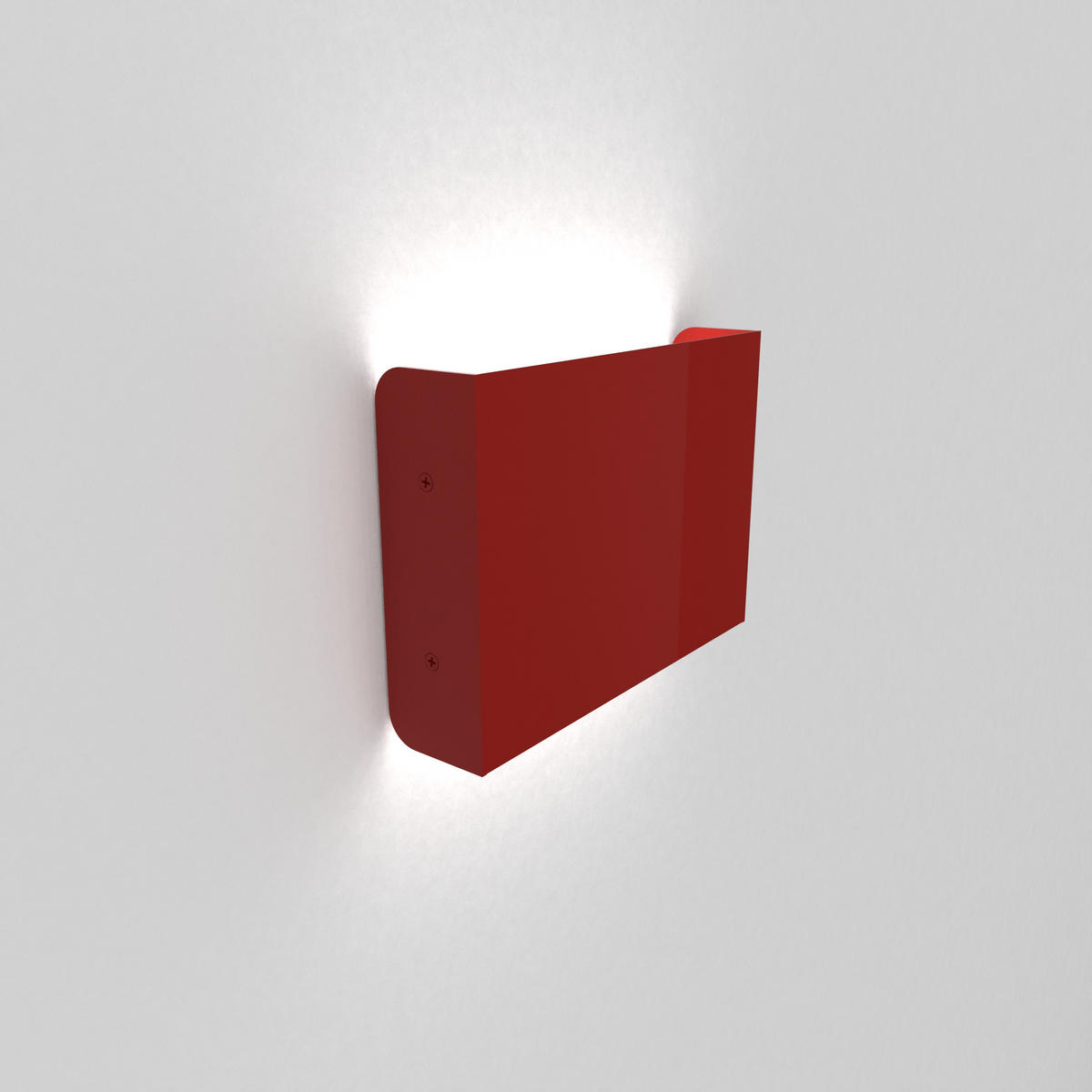 LED-WANDLEUCHTE - Rot, Metall (15.4/11/3.6cm) - Lumicom