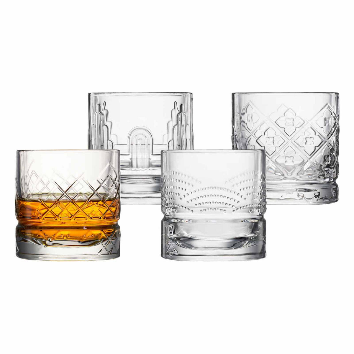 WHISKYBECHER Dandy transparent 300 ml 4er Set - Transparent, Glas (0.3L) - La Rochère
