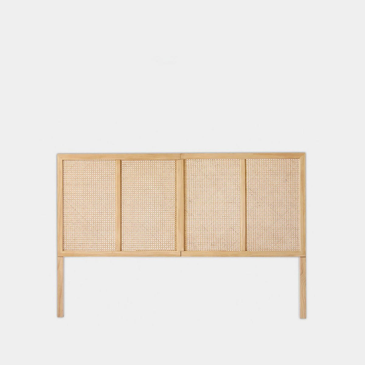 KOPFTEIL DOPPELTES Katri Natürlich 164 cm x 108 cm - Naturfarben, Holz (164/3cm) - Klast Home