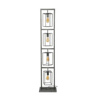 STEHLEUCHTE Cubic Grau 34/24/160 cm - Grau, Metall (34/24/160cm) - Hoyz Collection