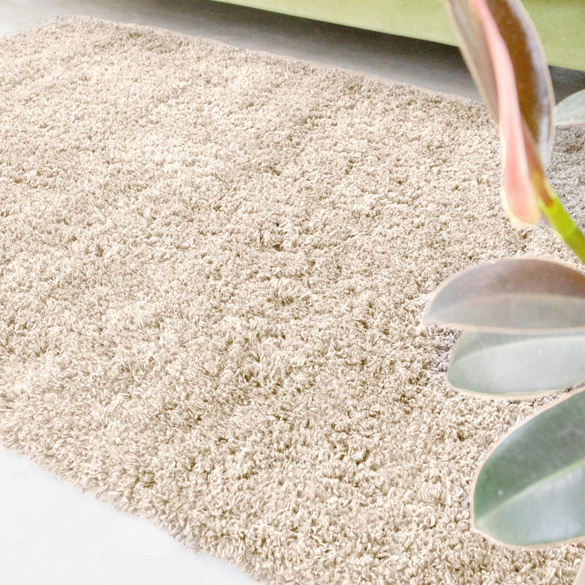 HOCHFLORTEPPICH Hellbeige - Ecru, Naturmaterialien/Textil (240/330cm) - Kukoon Rugs