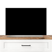 SPRITZSCHUTZ KÜCHE Schwarz - Einfarbig 90x60 cm - Schwarz, Metall (90/0.3/60cm) - MuchoWow