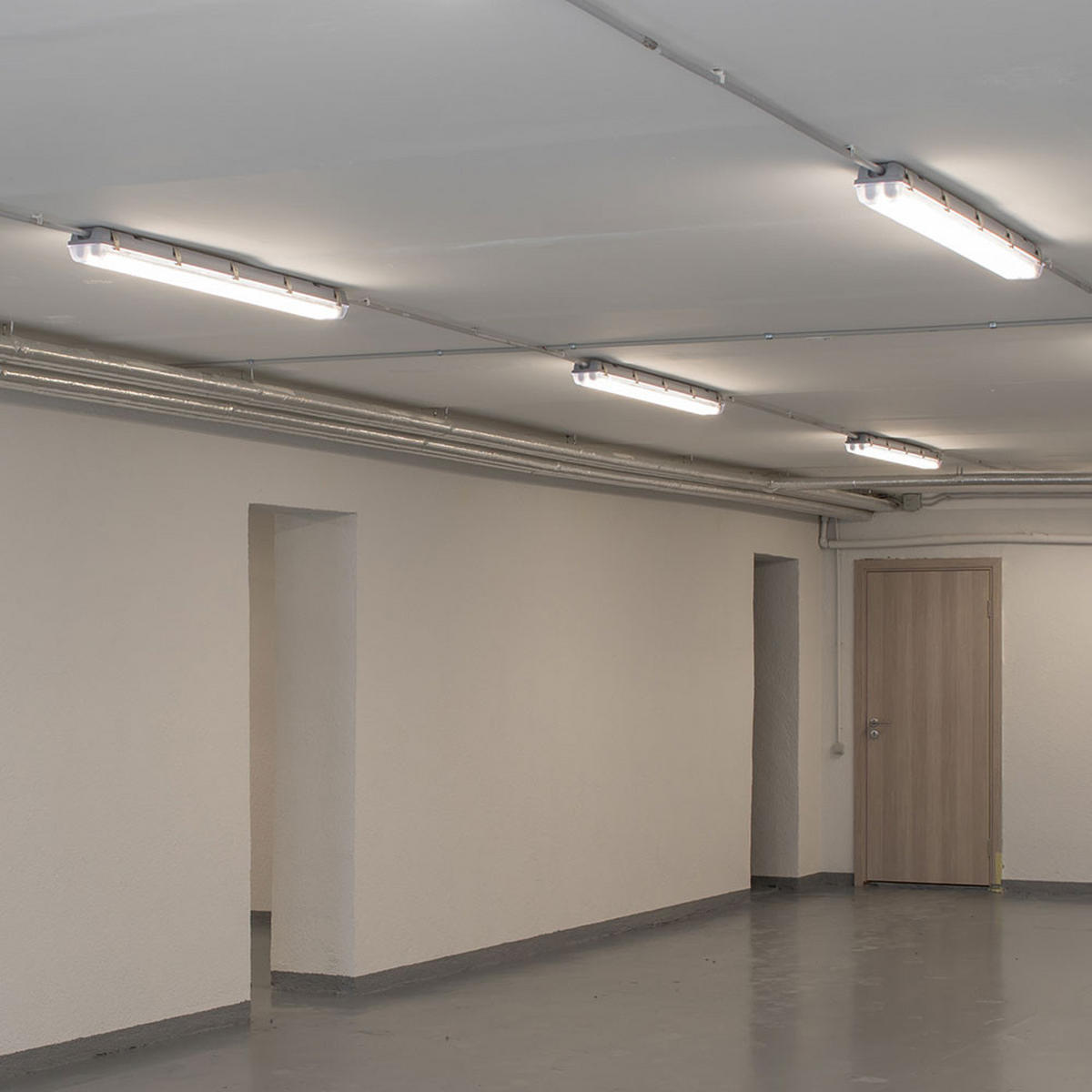 LED DECKENLEUCHTE Kunststoff Weiß 4er Set - Weiß, Kunststoff (150/7.8/7.2cm)