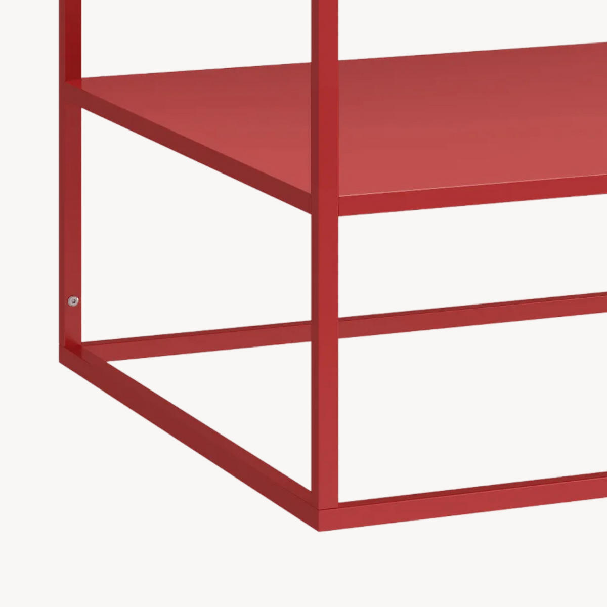 COUCHTISCH Solund 45/90/60 cm - Rot, Metall (60/90/45cm) - [en.casa]