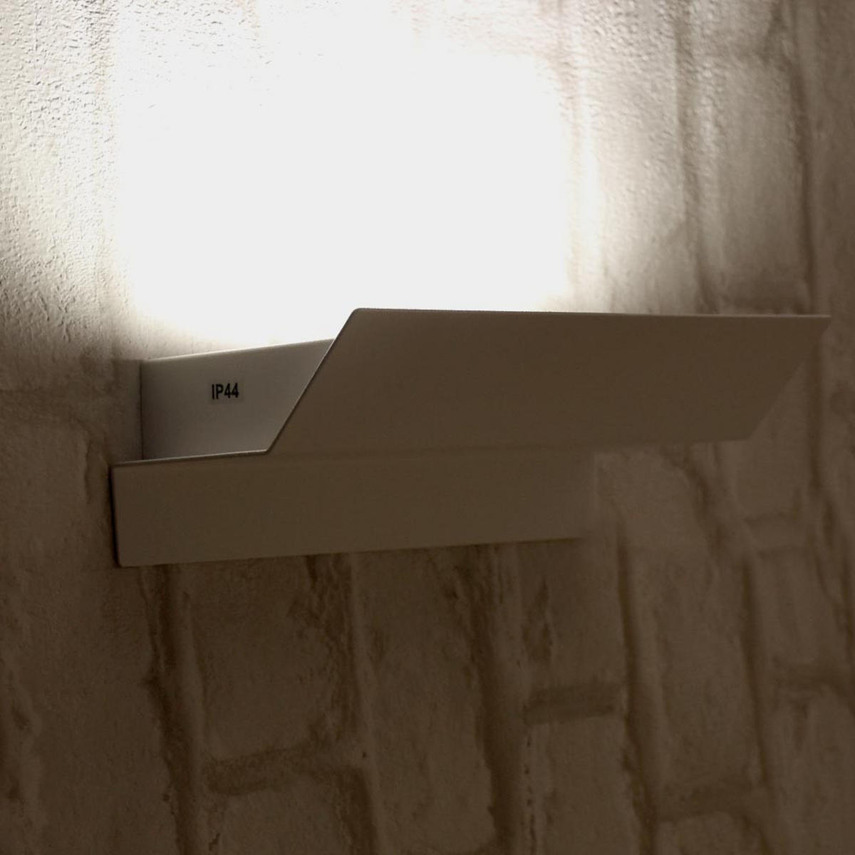 LED AUSSEN-WANDLEUCHTE Stahl Weiß - Weiß, Metall (10.5/6.5/21cm)