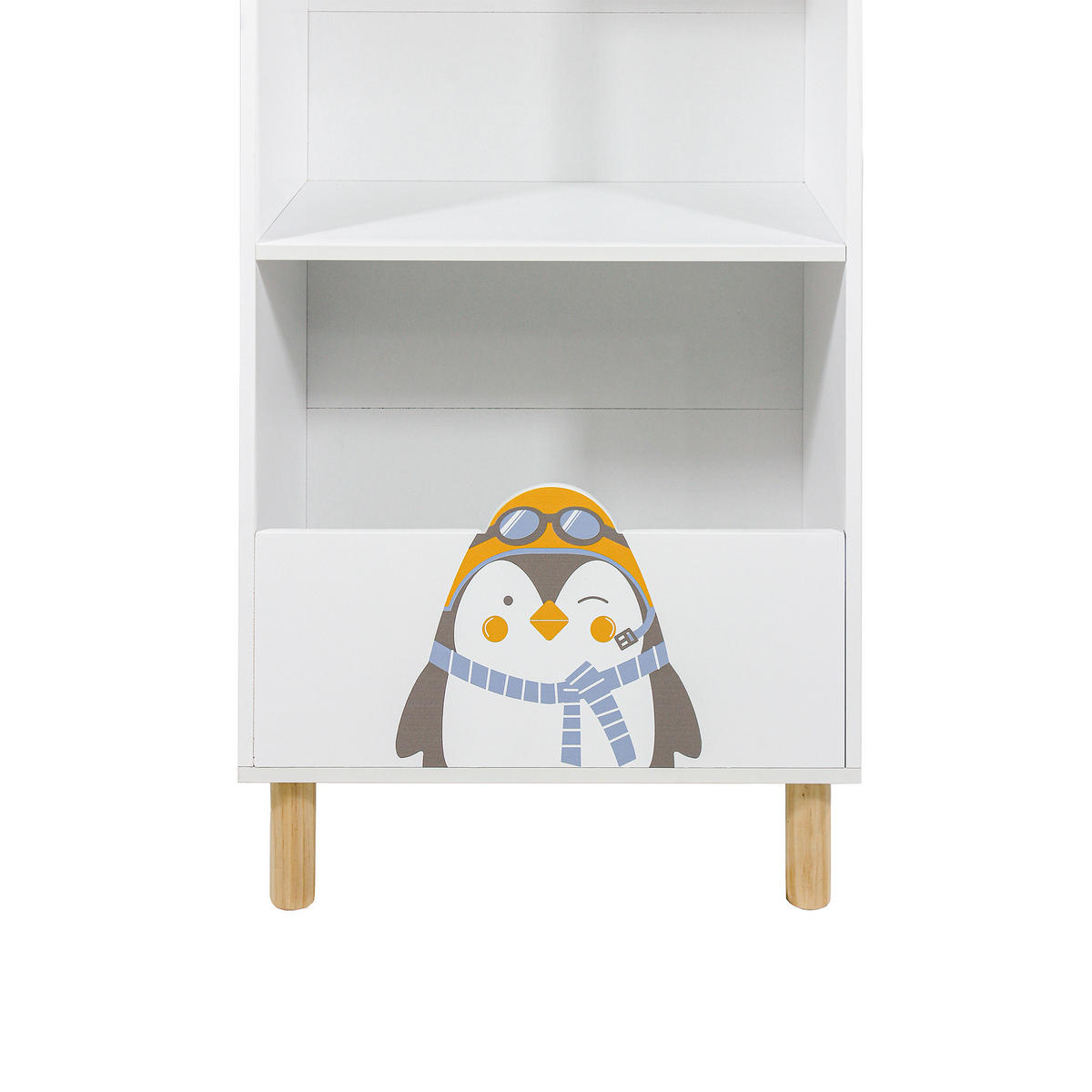 KINDERBÜCHERREGAL Weiß 47/30/118 - Weiß, Holz (47/118/30cm) - Mobili Rebecca