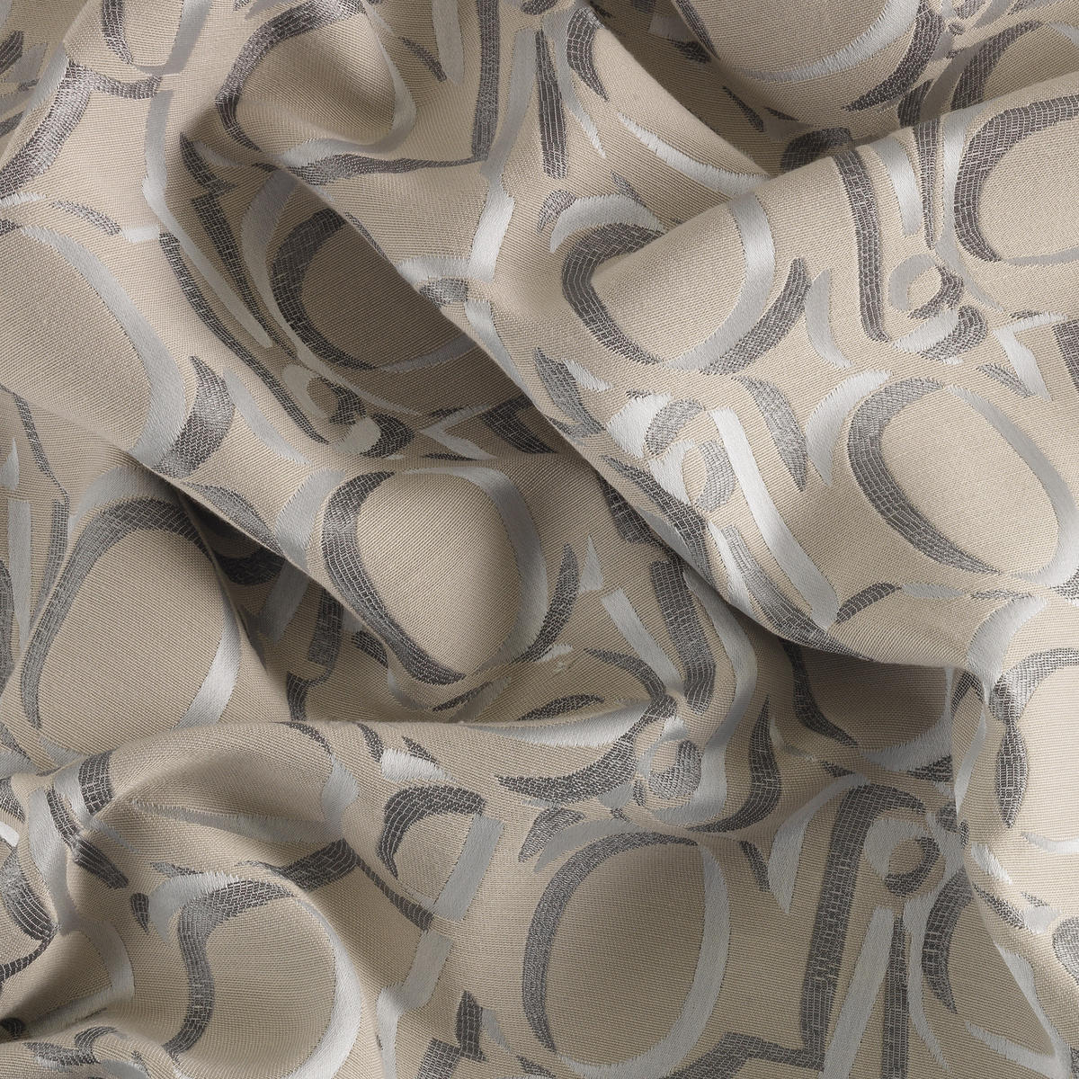 ÖSENVORHÄNGE ORNAMENT BEIGE - 030 - Beige, Textil (140/250cm) - Joop!