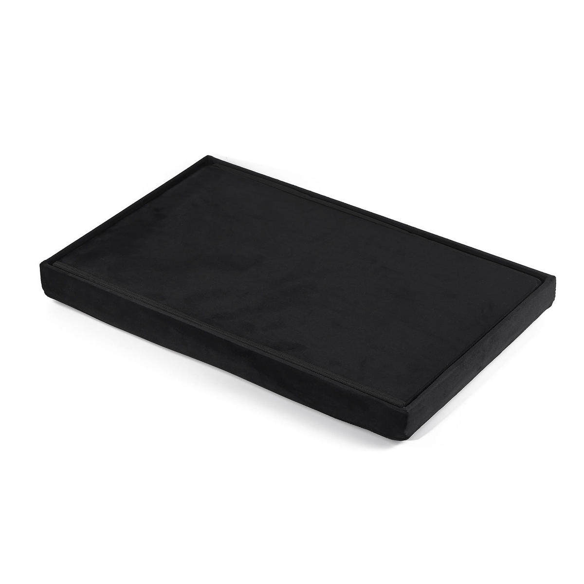 SITZBOX Ravello XL mit Knöpfen Samt Schwarz - Schwarz, Textil (60/38/38cm) - Komodee