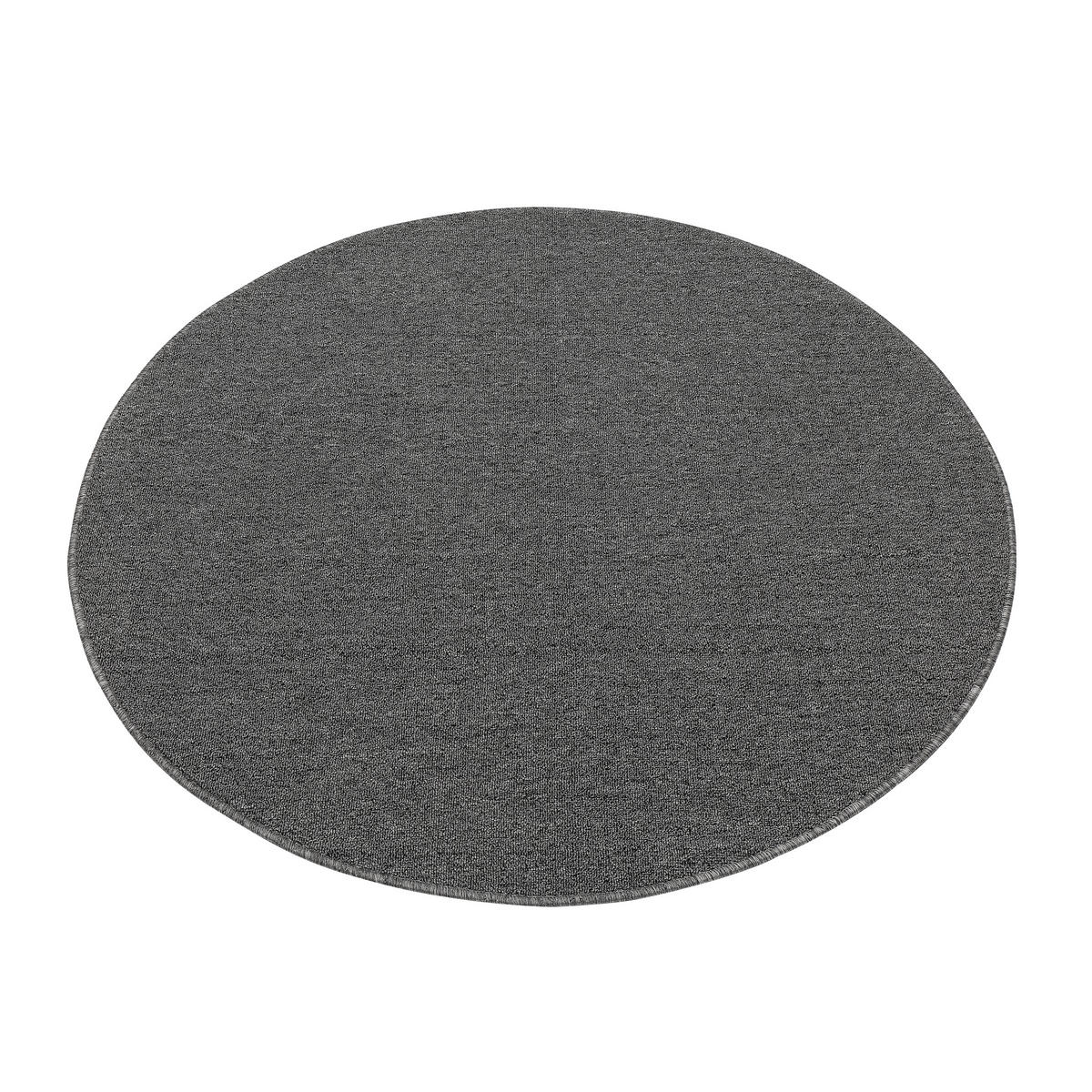 TEPPICH NIZZA Grau, rund 120/120 cm - Grau, Textil (120/120cm) - Tapiso