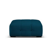 POUF Kendal aus Samt marineblau - Blau, Textil (104/45/72cm) - Micadoni