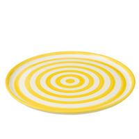 TELLER GRANADA STRIPES - Töpferei - Gelb - Multicolor, Keramik (34cm) - J-Line