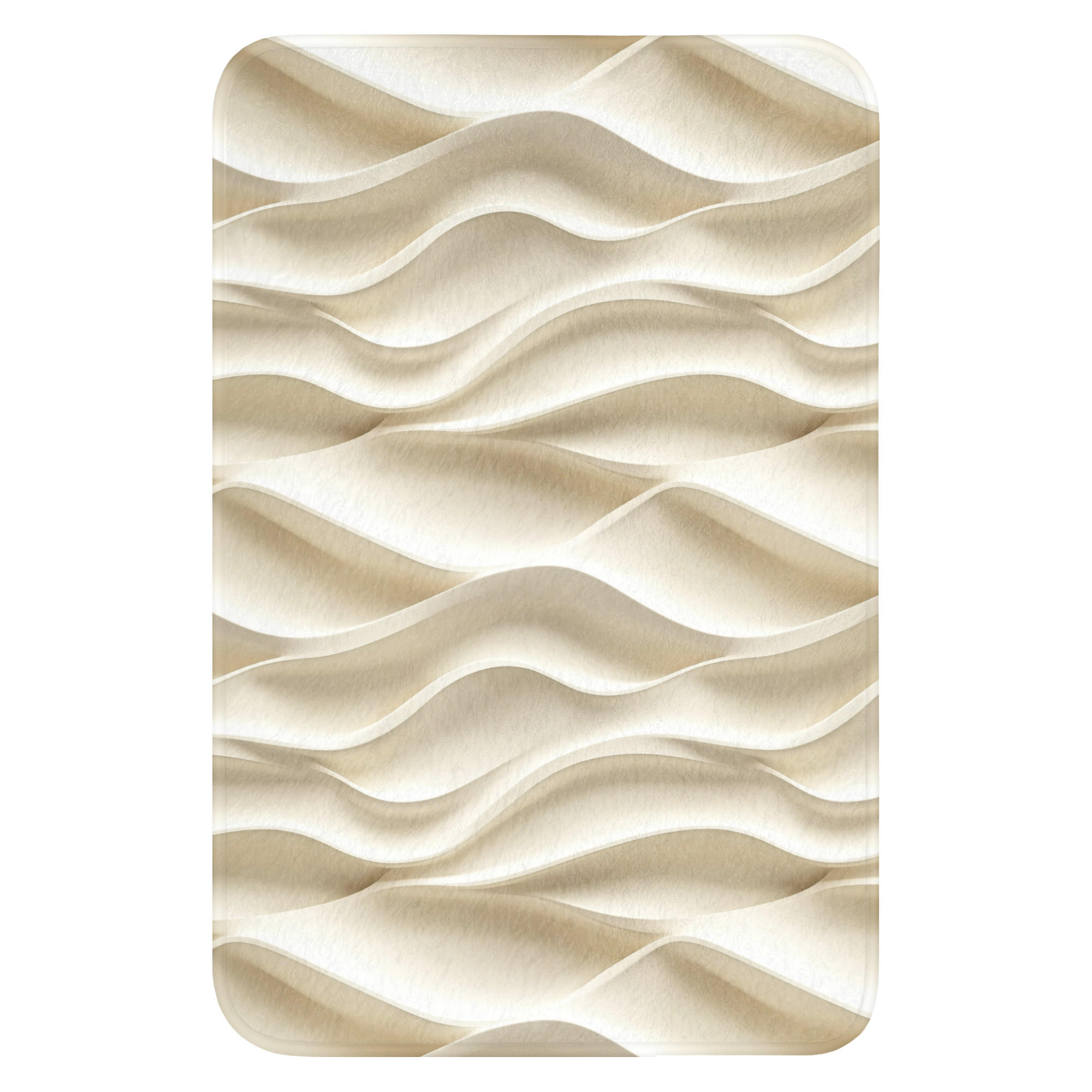 OnlyWow WC PŘEDLOŽKA Linie - Vlnité - Krémové 40x60 cm
