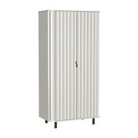 KLEIDERSCHRANK Novado NO-8 98 x 200 x 54,5 cm Alpinweiß - Weiß, Holzwerkstoff/Metall (98/200/54.5cm) - Koseto