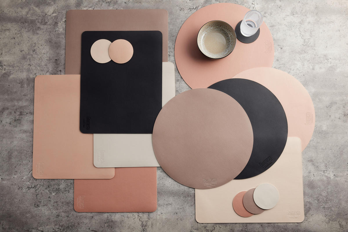 UNTERSETZERSET Livi Schwarz - Schwarz, Kunststoff (1/1cm) - Gourmesto