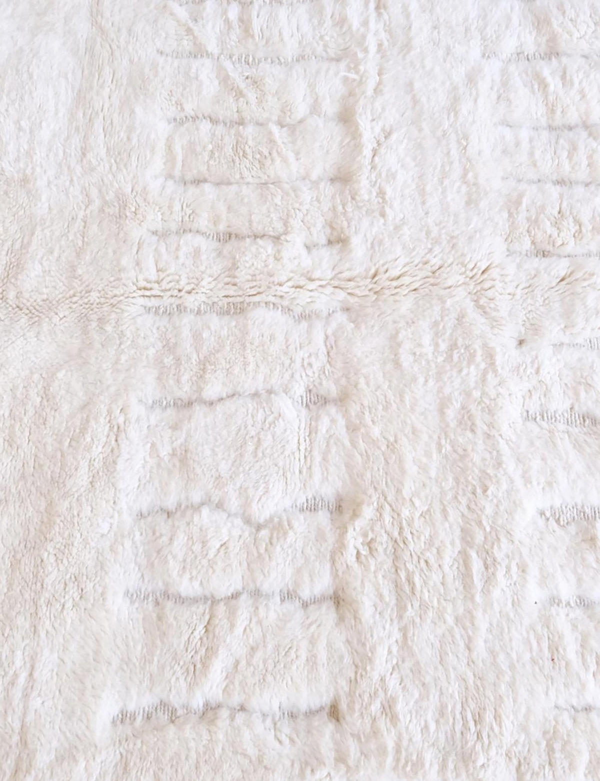 BERBERTEPPICH aus Marokko aus reiner Wolle 250x 300 cm - Weiß, Naturmaterialien (250/300cm) - AFK Living