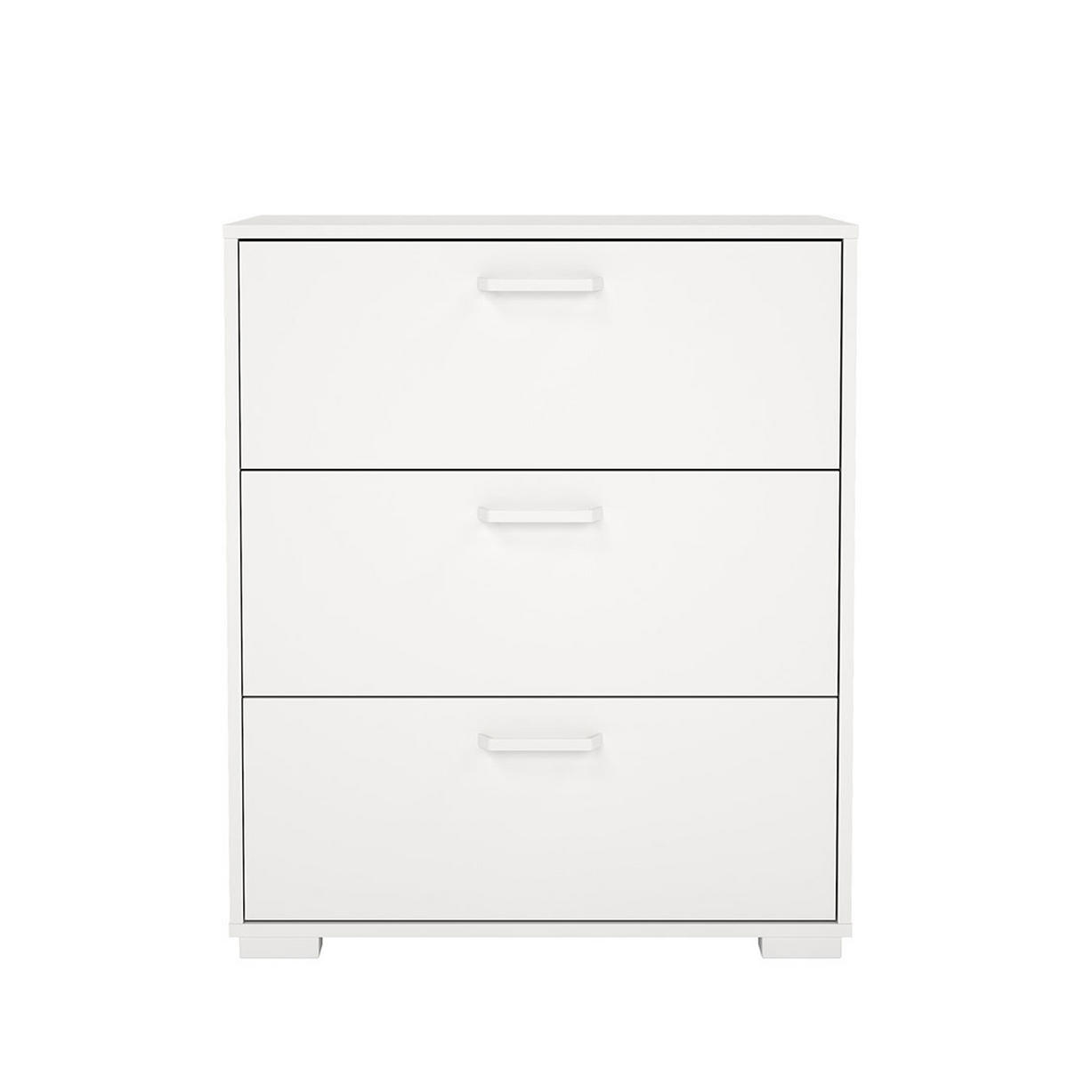 KOMMODE, Sofia, Weiß, Holzwerkstoff, 71 x 40 x 83 cm - Weiß, Holzwerkstoff (71/83/40cm) - ebuy24