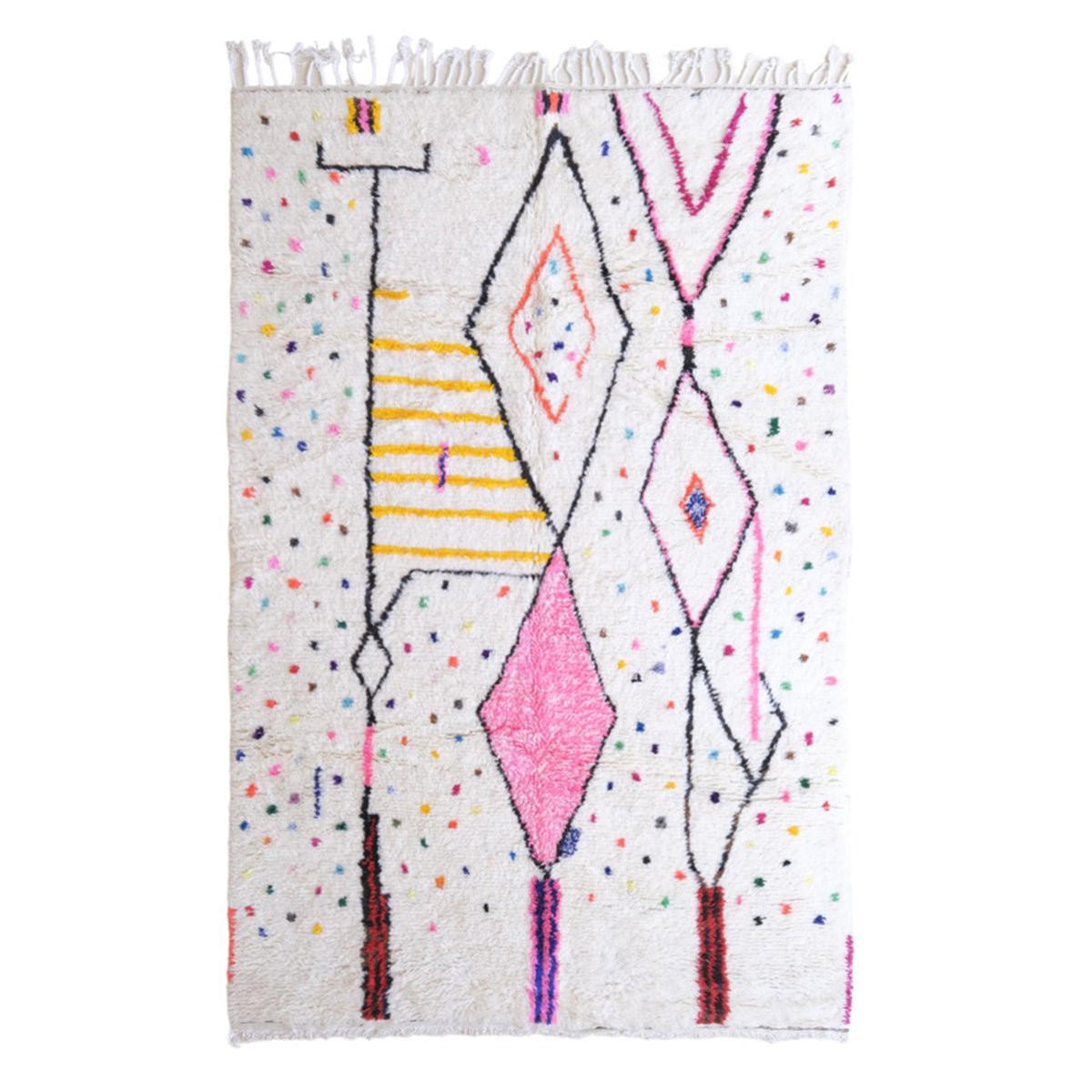 BERBERTEPPICH aus reiner Wolle 190x 300 cm - Weiß, Naturmaterialien (190/300cm) - AFK Living