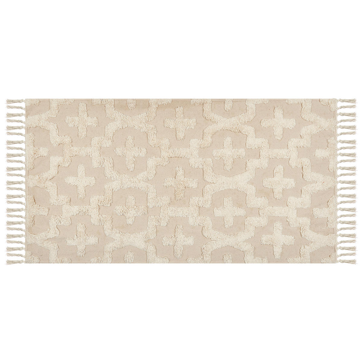 KURZFLOR-TEPPICH Itanagar 150/80 cm - Beige, Textil (80/150cm) - Beliani