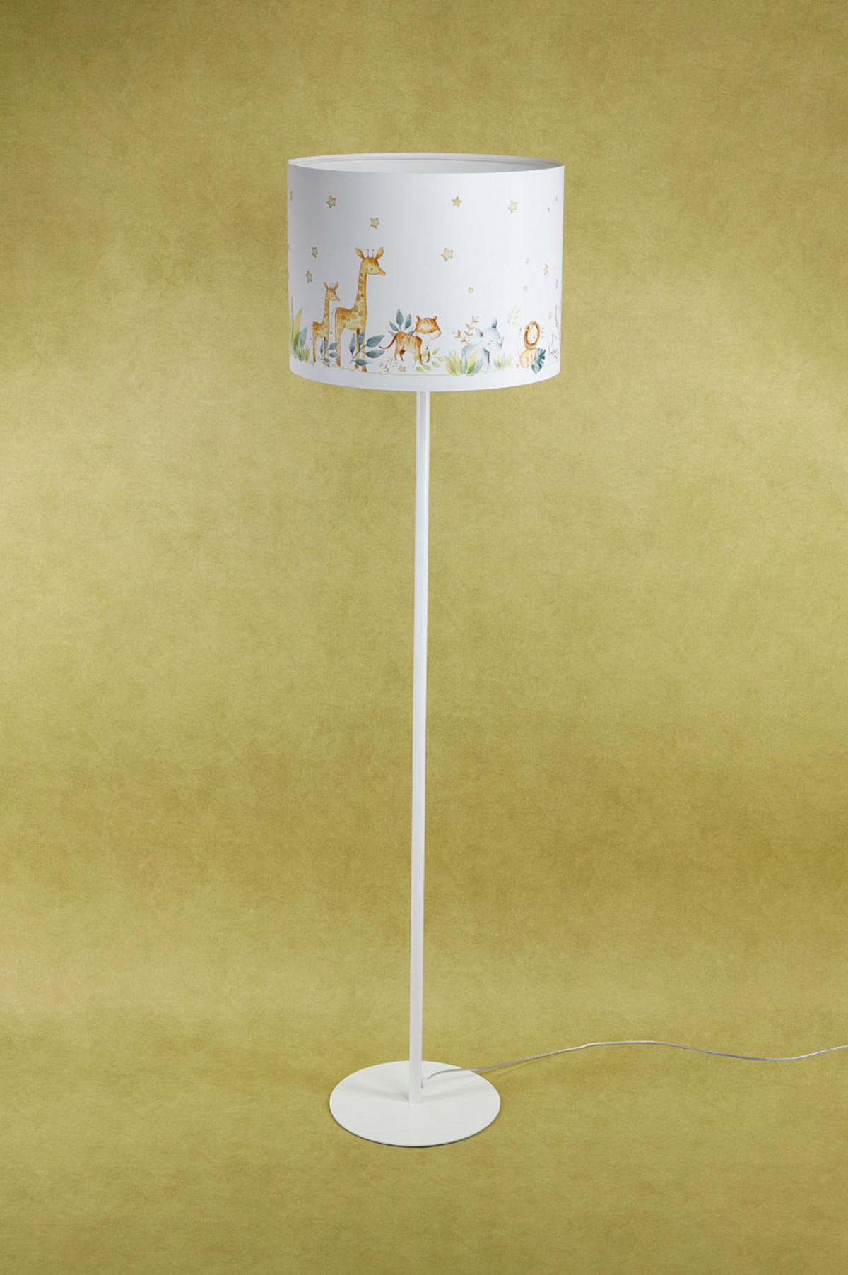 STEHLAMPE Bunt 40/30 cm - Multicolor/Weiß, Kunststoff (30/3.8/30cm) - ONZENO