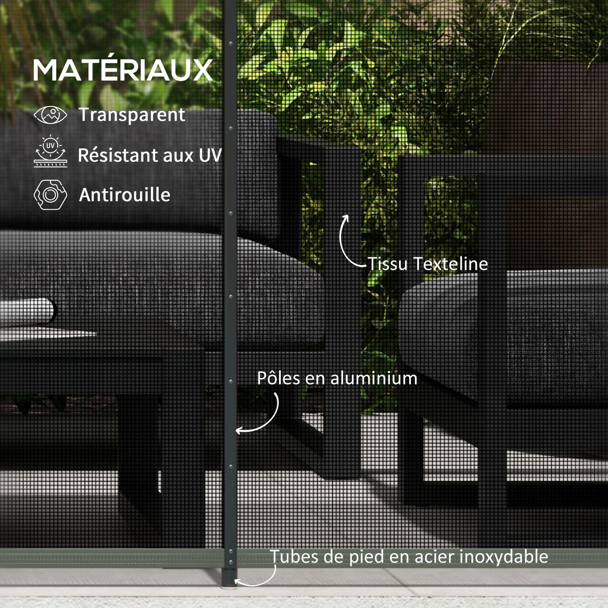 POOL-SICHERHEITSZAUN,4-TEILIGES Set 365x126cm,schwarz - Schwarz, Metall (365/126cm) - Vallsero