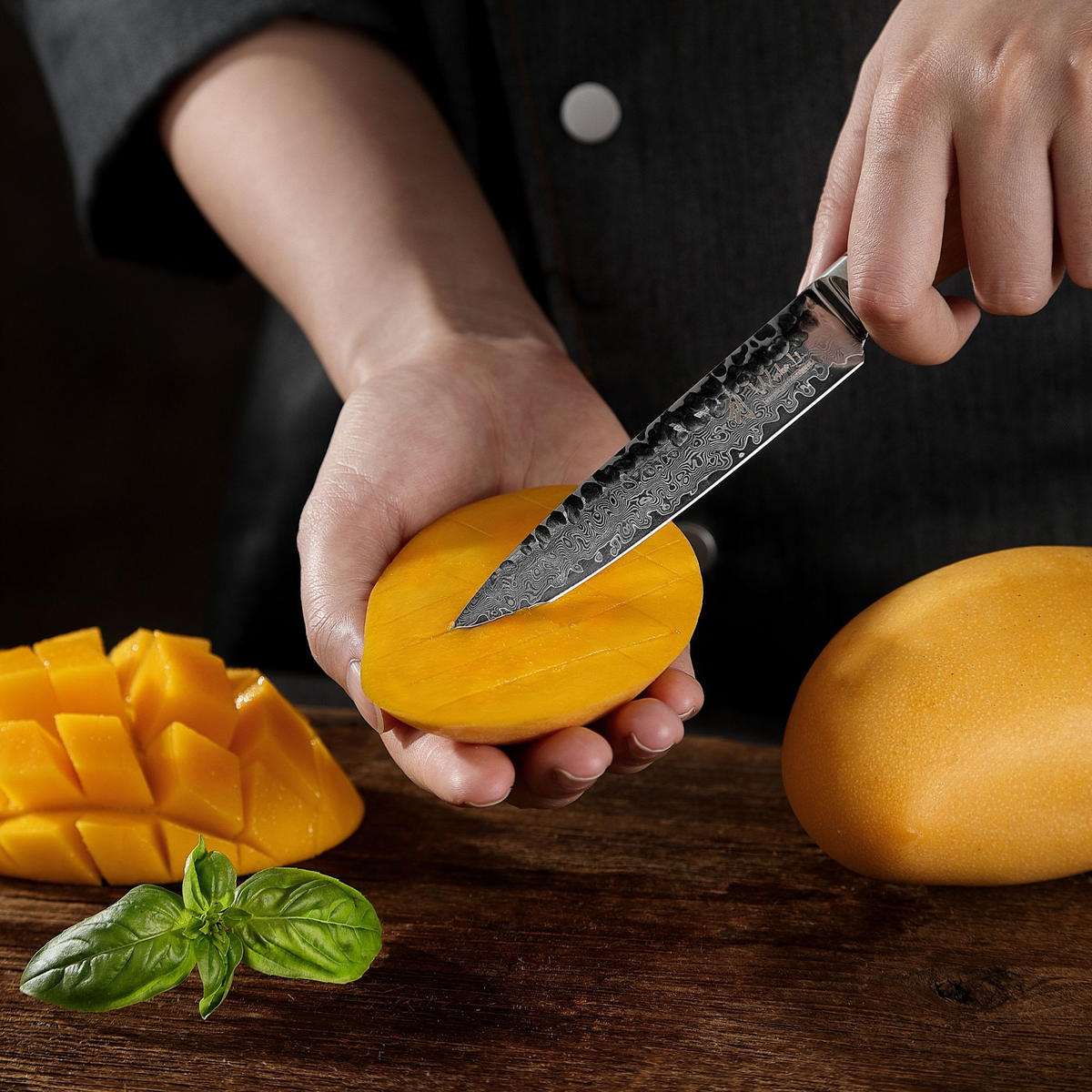 ALLZWECKMESSER 12,5 cm - Braun, Holz/Metall (24cm) - Wakoli