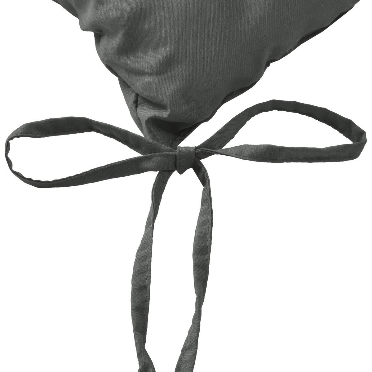 STUHLKISSEN Lea 40/40/5 cm Anthrazit 4tlg - Anthrazit, Kunststoff/Textil (40/40/20cm) - Beautissu 