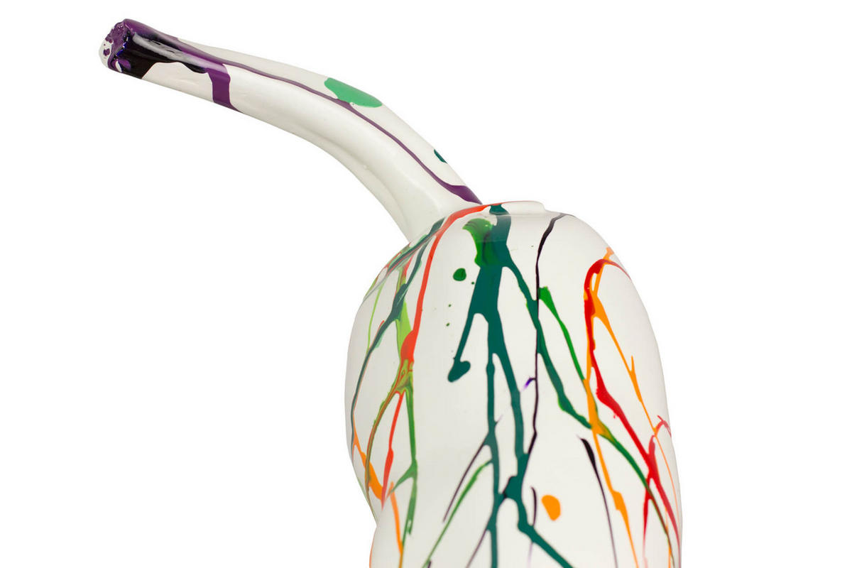 SKULPTUR Bunt 55/48 cm - Multicolor/Weiß, Stein (4.2/48/17cm) - KUNSTLOFT