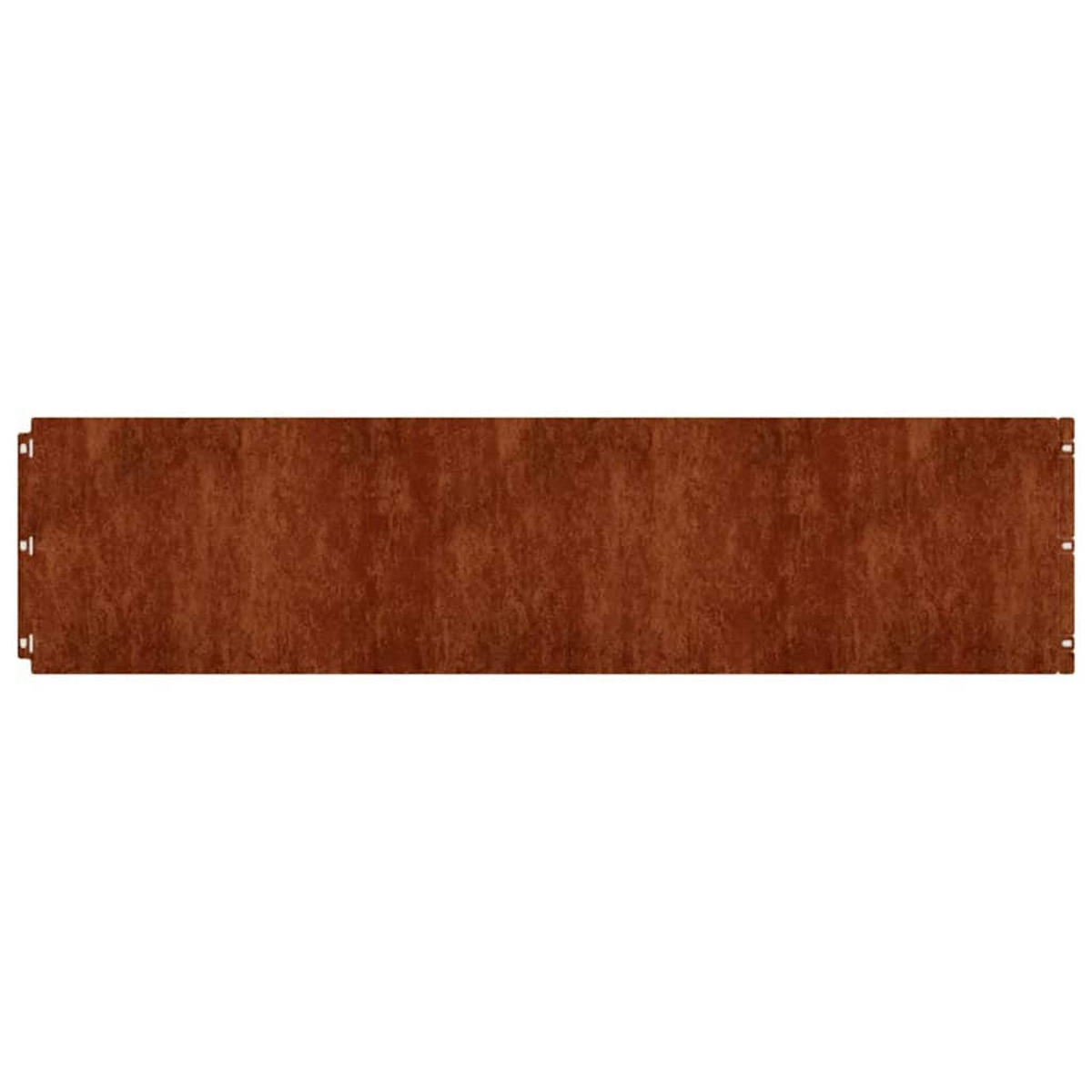 RASENKANTE, Flexibel, 25/103 cm, aus Stahl, in Rost-Optik, 10er-Set - Rostfarben, Metall (1.5/25/103cm) - vidaXL