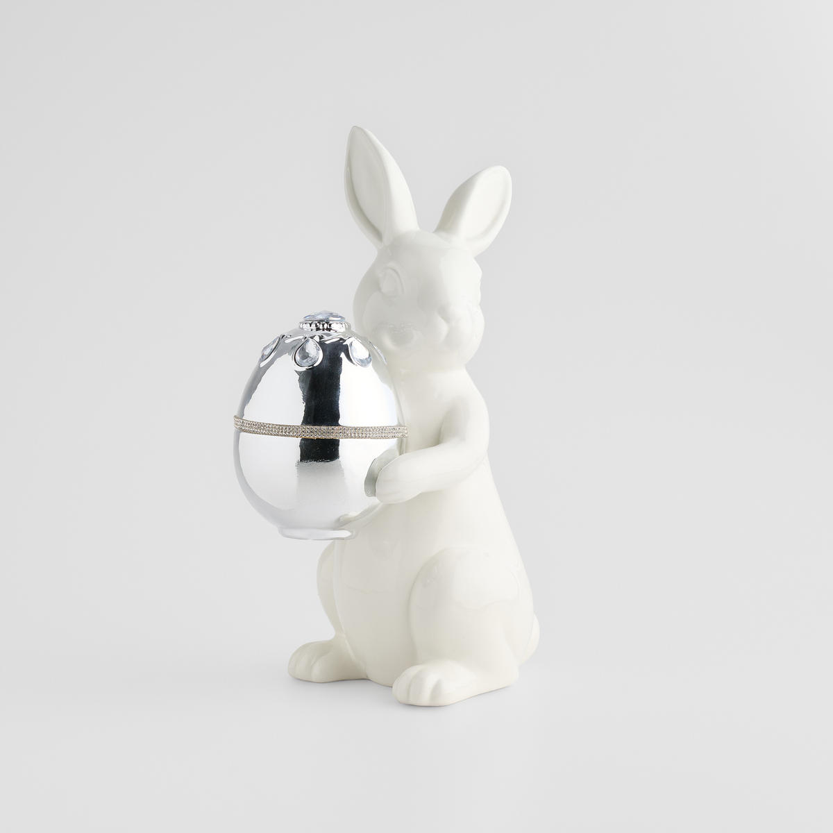 DEKOFIGUR Glamsy - Weiß, Keramik (13.5/34.5/22cm) - home&you