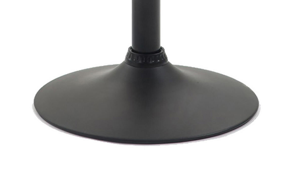 BARHOCKER 2er Set Dynasty Kunstleder schwarz weiß - Chromfarben/Weiß, Kunststoff/Metall (36/84/39cm) - TPFLiving
