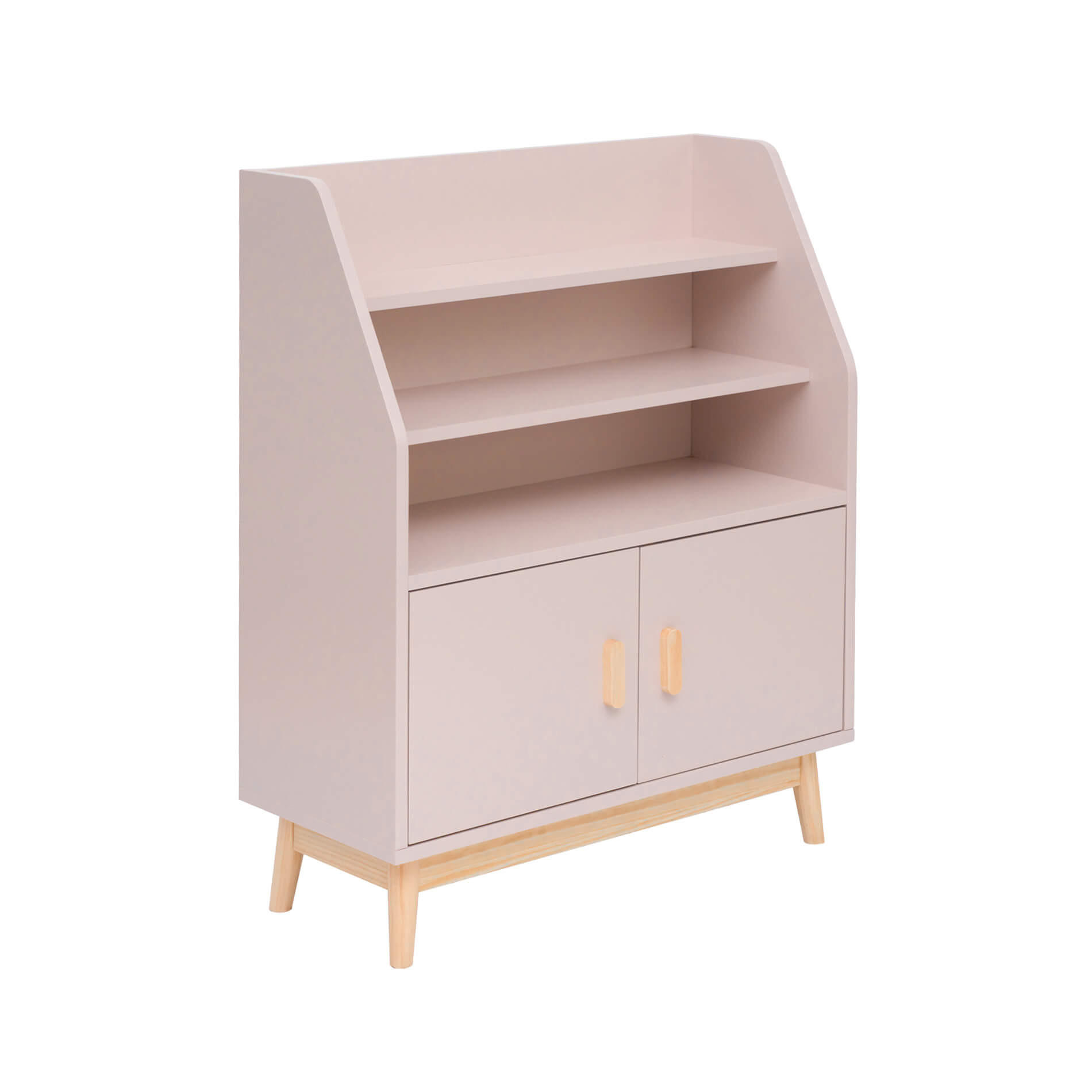 KINDERREGAL Rosa 33/80/100 cm - Pink, Holzwerkstoff (80/100/33cm) - Mobili Rebecca