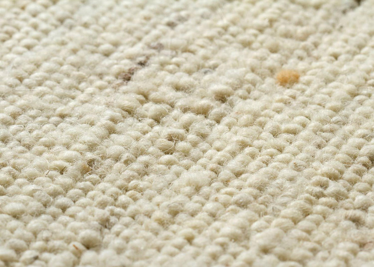 HANDWEBTEPPICH 70/70 cm Landshut - Creme, Naturmaterialien (70/130cm) - Steffensmeier