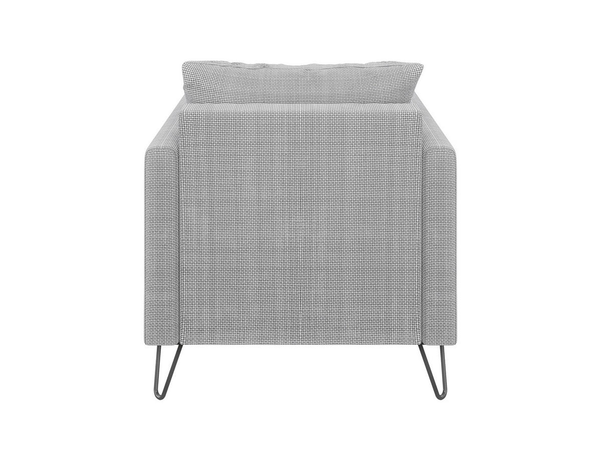 SESSEL Harmony Hellgrau Chenille - Hellgrau/Schwarz, Holz/Textil (80/85/100cm) - S-Style Möbel