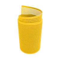 SICHTSCHUTZSTREIFEN PP Premium Gelocht 30 Prozent Streifen Gelb 2,55m - Gelb, Kunststoff (255/19cm) - ZAUN|ZU