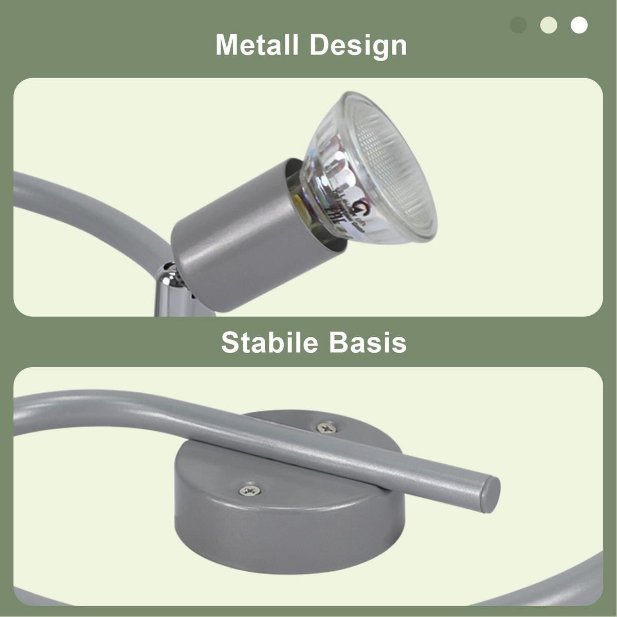 DECKENLEUCHTE Leroux 42/15/42cm - Silberfarben, Metall (42/15/42cm) - Nettlife