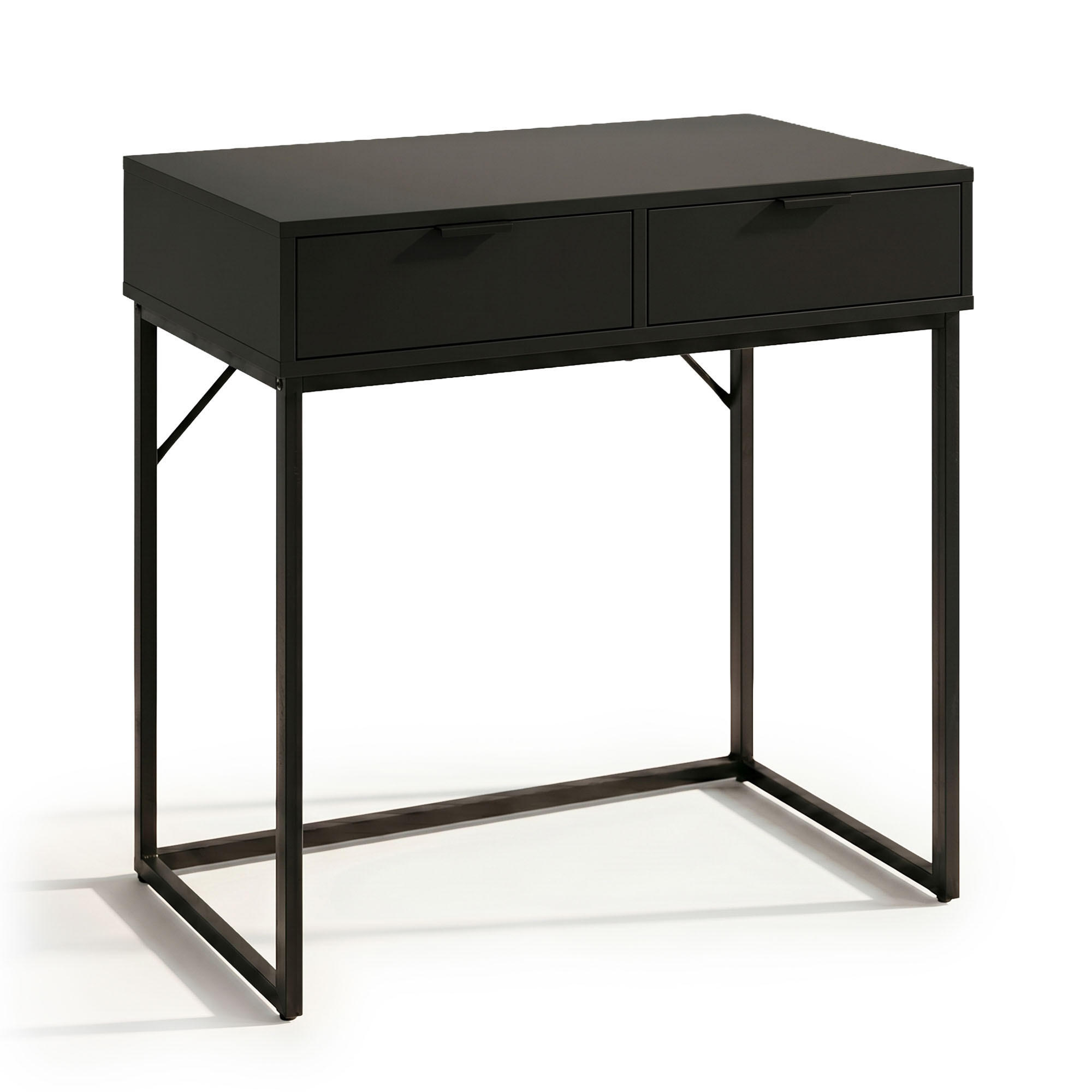 KONSOLENTISCH ELANO 80 cm Schwarz - Schwarz, Holzwerkstoff (35/80/80cm) - Akord