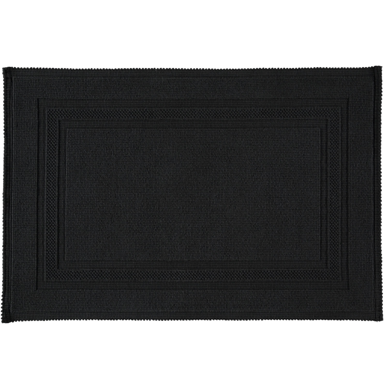 BADEMATTEN GALA SCHWARZ - 15 - Schwarz, Textil (70/120cm) - Rhomtuft