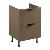 SPÜLENUNTERSCHRANK D60IN AX – Sorento Dunkle Eiche – Dunkle Eiche - Dunkelbraun, Holzwerkstoff (60/87/52cm) - ROYAL24_MARKT