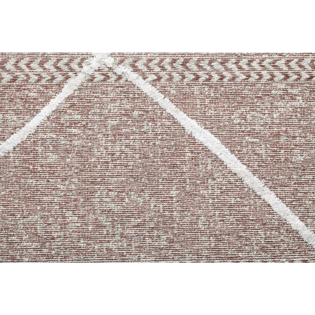Thumbnail - Sansibar Sylt Flachwebteppich, Rot, Textil, Rauten, Freiform, 80x200 cm, für Fußbodenheizung geeignet, Teppiche & Böden,...