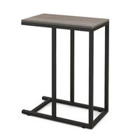 BEISTELLTISCH 64cm Graueiche - Grau, Holz (45/25/64cm) - COSTWAY