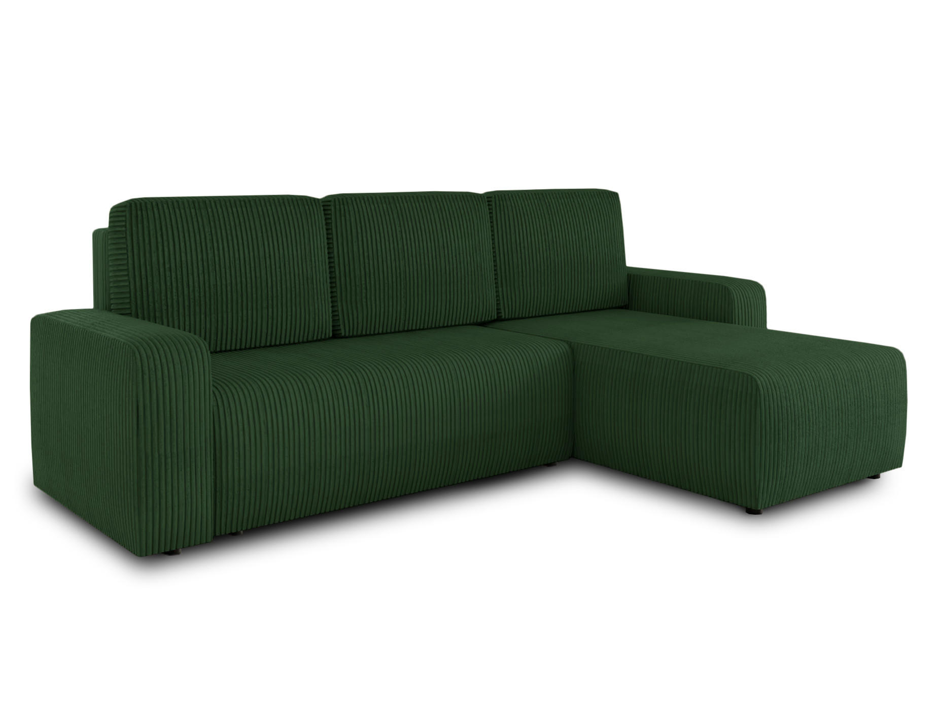 ECKSOFA Roma L - Grün, Holz/Textil (236/150cm) - Sofnet