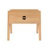 MASSIVHOLZNACHTTISCH Radom mit Schublade, Buche - lackiert, Naturfarben - Buchefarben, Holz/Buchenholz (45/41/34cm) - Visby