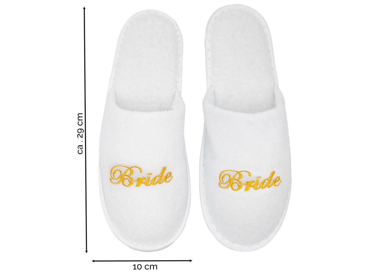 FROTTIERSLIPPER, Universalgröße, 100% Polyester, Gelb - Goldfarben, Textil (5/3/29cm) - Zollner