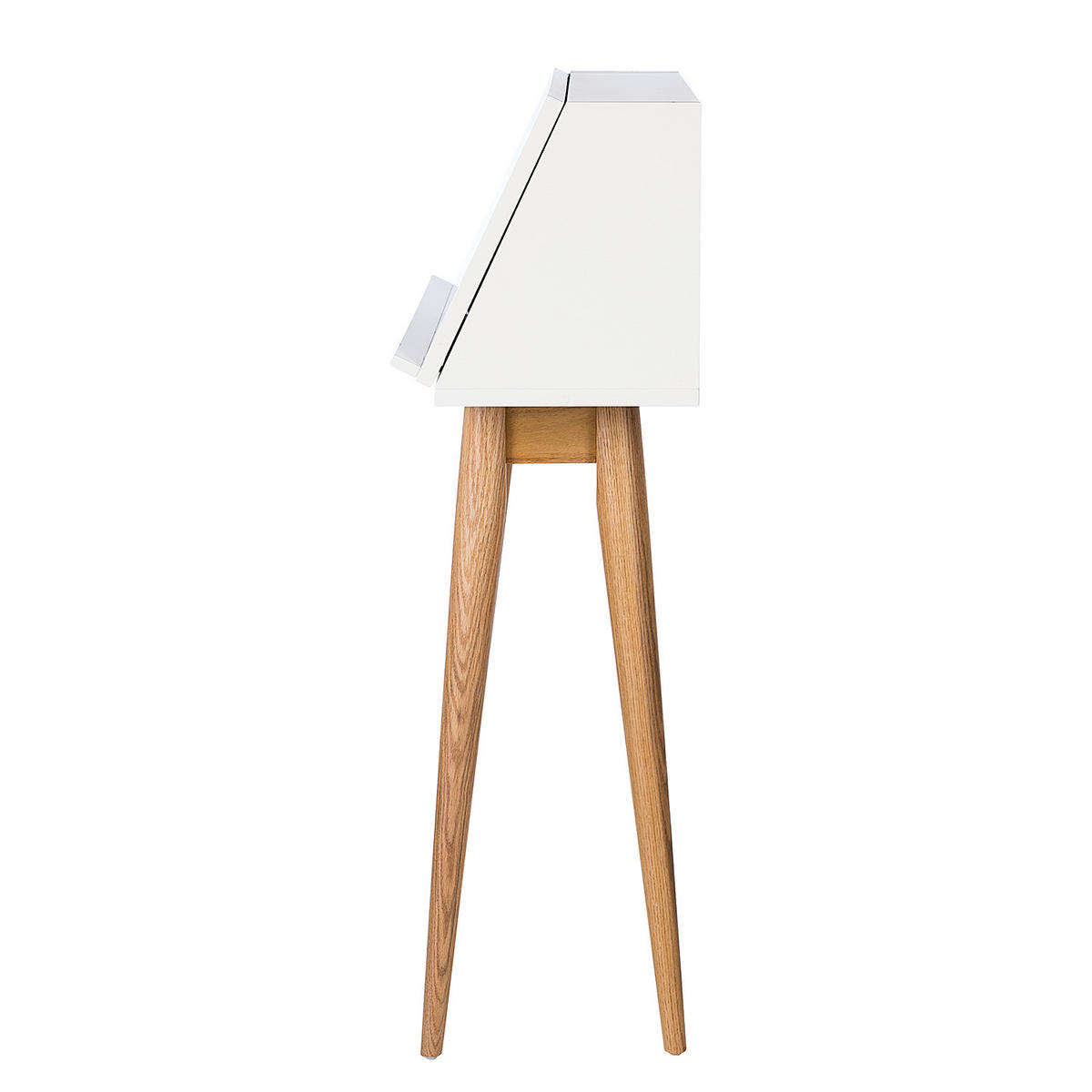 SEKRETÄR - Weiß - Eichefarben/Weiß, Holz/Holzwerkstoff (33/90/105cm) - home24