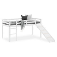 HOCHBETT mit Rutsche 90/200 cm Weiß - Weiß, Holz (90/200cm) - Homestyle4u