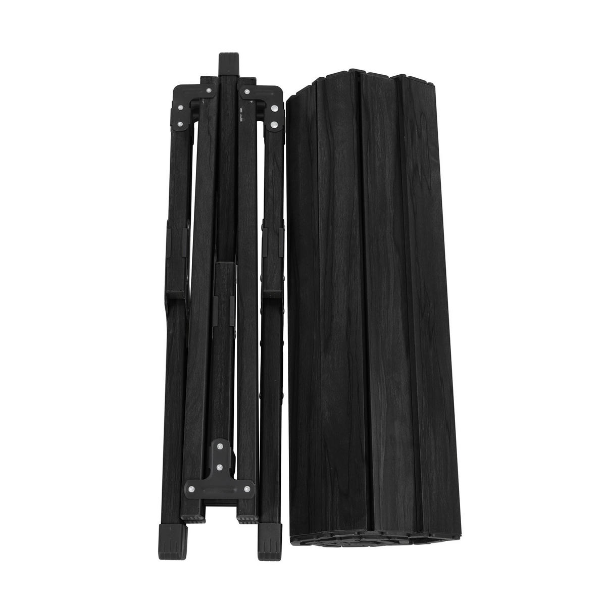 CAMPINGTISCH klappbar aus Aluminium Schwarz - Schwarz, Metall (60/119/44.5cm) - JAWINIO